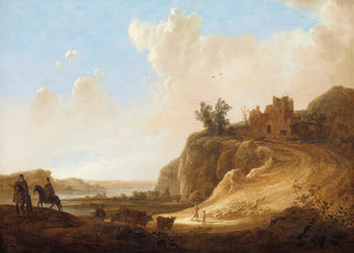Aelbert Cuyp - Mountainous Landscape with the Ruins of a Castle.webp