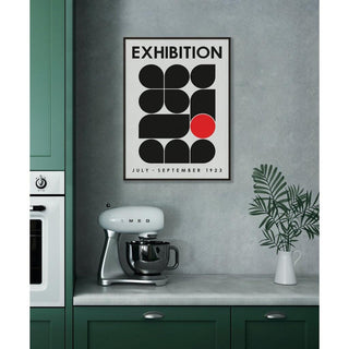 Affiche Bauhaus Noir et Rouge - Design 1923