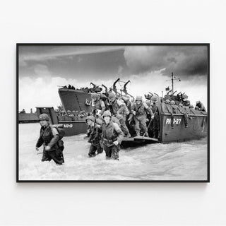 Affiche Debarquement Normandie - Entraînement amphibie des GI's
