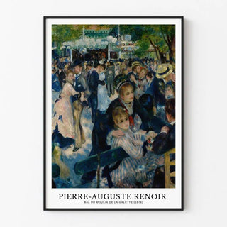 Affiche Le Bal du moulin de la Galette - Pierre-Auguste Renoir