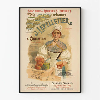 Affiche publicitaire vintage – Beurre d’Isigny J. Lepelletier