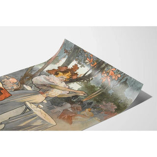 Affiche vintage - Figaro Illustré 1899 - Alphonse Mucha