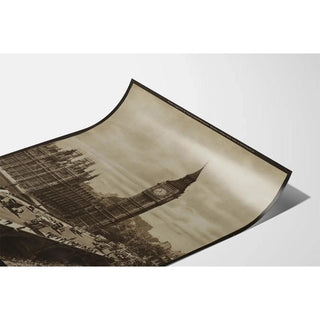 Affiche vintage - Londres, le Parlement et Big Ben