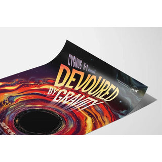 Affiche vintage NASA - Devoured by Gravity 2021