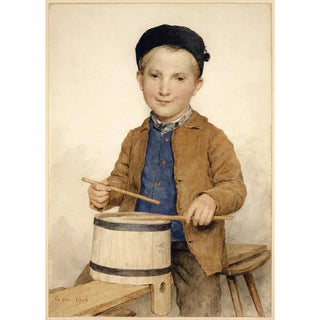 Albert Anker - Trommelnder Knabe.webp