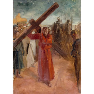 Albert Edelfelt - Christ Bears The Cross.webp