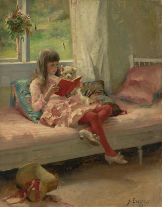Albert Edelfelt - Good Friends I Berta and Capi.webp
