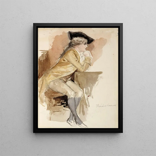 Albert Edelfelt - Thrse Lainville Dressed As In The 18th Century.webp