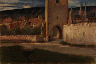 Albert Lang - An der Stadtmauer von Gelnhausen.webp