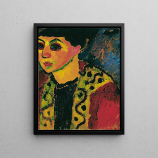 Alexej von Jawlensky - Dame vor blauem Grund.webp