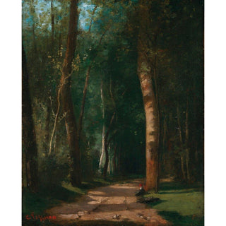Allée Dans Une Forêt - Camille Pissarro | Reproduction Tableau Décoration murale affiche copie