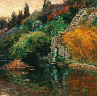 Ambiance du soir, motif du parc de S. K. H. l'archiduc Joseph à Fiume - Olga Wisinger-Florian