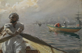 Anders Zorn - Turkish Boatman in the Constantinople Harbour.webp