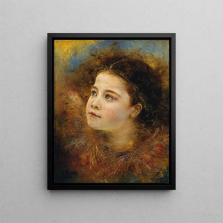 Anton Romako - Mdchen mit hrenhalskrause.webp