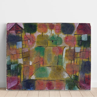 Arbre et rythmes architecturaux - Paul Klee | Reproduction Tableau Décoration murale affiche copie