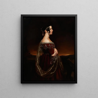 Ary Scheffer - Portrait of a Lady with Pearls.webp