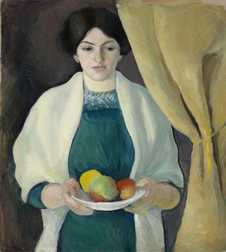 August Macke - Portrait with apples.webp