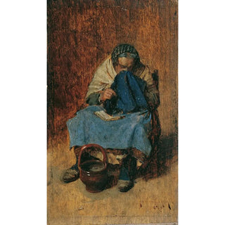 August von Pettenkofen - Alte Venezianerin sich schneuzend.webp