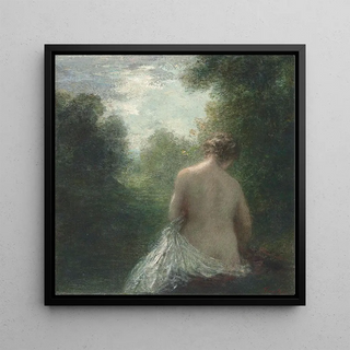 Baigneuse assise de dos - Henri Fantin-Latour