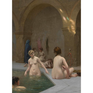 Baigneuses - Jean-Léon Gérôme | Reproduction Tableau Décoration murale affiche copie