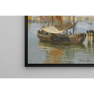 Bateaux de pêche dans la lagune, Venise - Antonietta Brandeis | Reproduction Tableau Décoration murale affiche copie