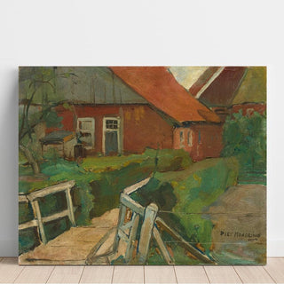 Bâtiment de ferme avec pont - Piet Mondrian | Reproduction Tableau Décoration murale affiche copie