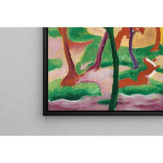 Belettes Jouant - Franz Marc | Reproduction Tableau Décoration murale affiche copie