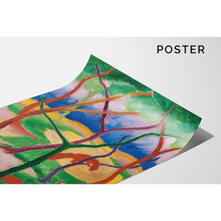 Belettes Jouant - Franz Marc | Reproduction Tableau Décoration murale affiche copie