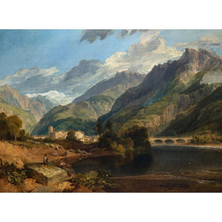 Bonneville, Savoie - Joseph Mallord William Turner | Reproduction Tableau Décoration murale affiche copie