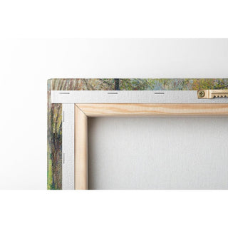 Bords de l'Epte à Éragny, Soleil Couchant - Camille Pissarro | Reproduction Tableau Décoration murale affiche copie