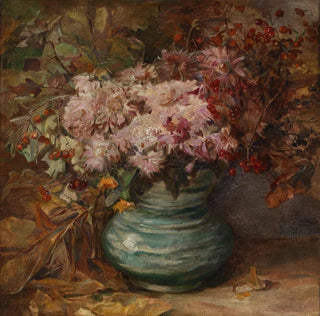 Bouquet de chrysanthèmes et de soucis - Olga Wisinger-Florian