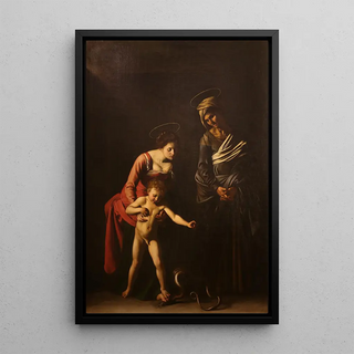 Caravaggio - Madonna and Child with Saint Anne.webp