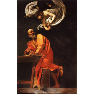 Caravaggio - Saint Matthew and the angel.webp