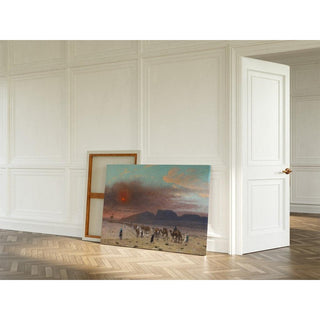 Caravane dans le Désert - Jean-Léon Gérôme | Reproduction Tableau Décoration murale affiche copie