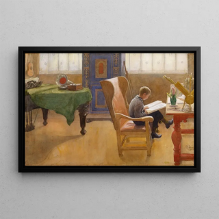 Carl Larsson - Esbjrn at the Study Corner.webp