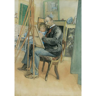 Carl Larsson - Mirrorimage with Brita.webp
