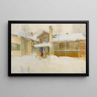 Carl Larsson - My Country Cottage In Winter Sundborn.webp