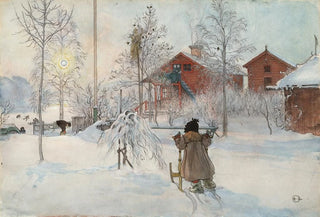 Carl Larsson - The Yard and Washhouse.webp