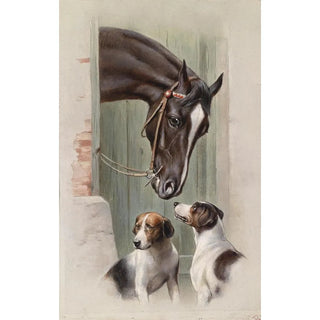 Carl Reichert - Besuch im Pferdestall.webp