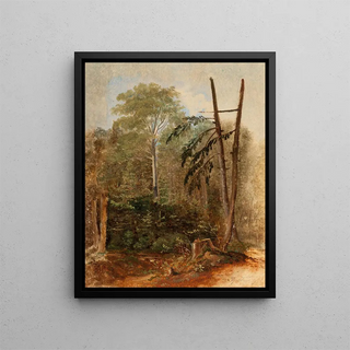 Carl Spitzweg - Study of a Woodland Landscape.webp