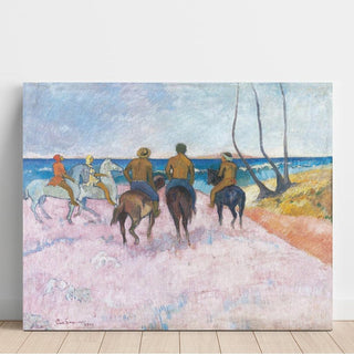 Cavaliers sur la plage I - Paul Gauguin | Reproduction Tableau Décoration murale affiche copie
