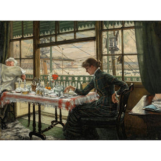 Chambre avec vue sur le port - James Tissot | Reproduction Tableau Décoration murale affiche copie
