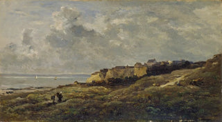 Charles Franois Daubigny - Coastal Landscape in Normandy VillervillesurMer.webp