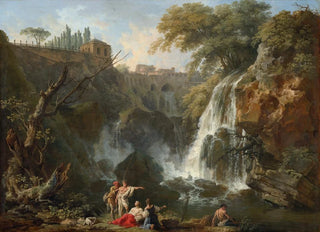 ClaudeJoseph Vernet - The Waterfalls at Tivoli with the Villa of Maecenas.webp