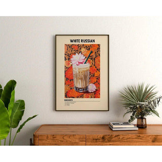 Cocktail White Russian - Affiche de décoration