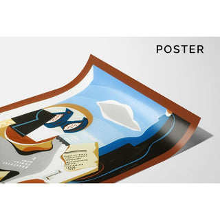 Composition à l'oiseau - Louis Marcoussis | Reproduction Tableau Décoration murale affiche copie