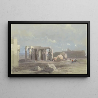 David Roberts - Fragments of a Colossal statue at the Memnonium Thebes.webp