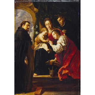 David Teniers The Younger - The Mystic Marriage of Saint Catherine after Fetti.webp