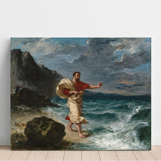 Démosthène au bord de la mer - Eugène Delacroix | Reproduction Tableau Décoration murale affiche copie