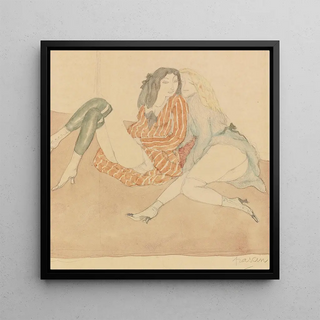 Deux jeunes filles par terre - Jules Pascin